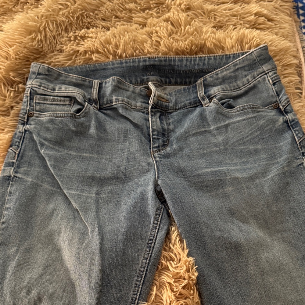 New York & Company Light Blue Straight Leg Jeans